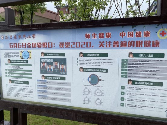 橱窗宣传爱眼日活动