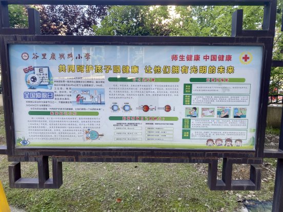 爱眼日橱窗宣传栏